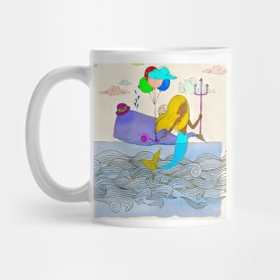 Starring the Mermaid and the Whale. Mug